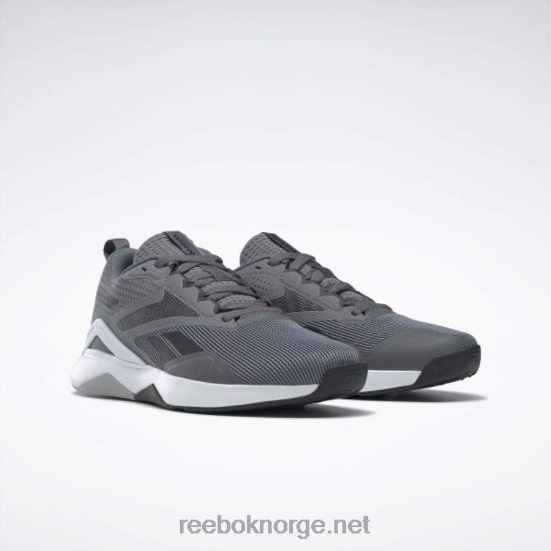 ren grå 6/kjerne svart/ren grå 3 2X42N1088 Reebok nanoflex tr 2.0 treningssko for menn - Bilde 3