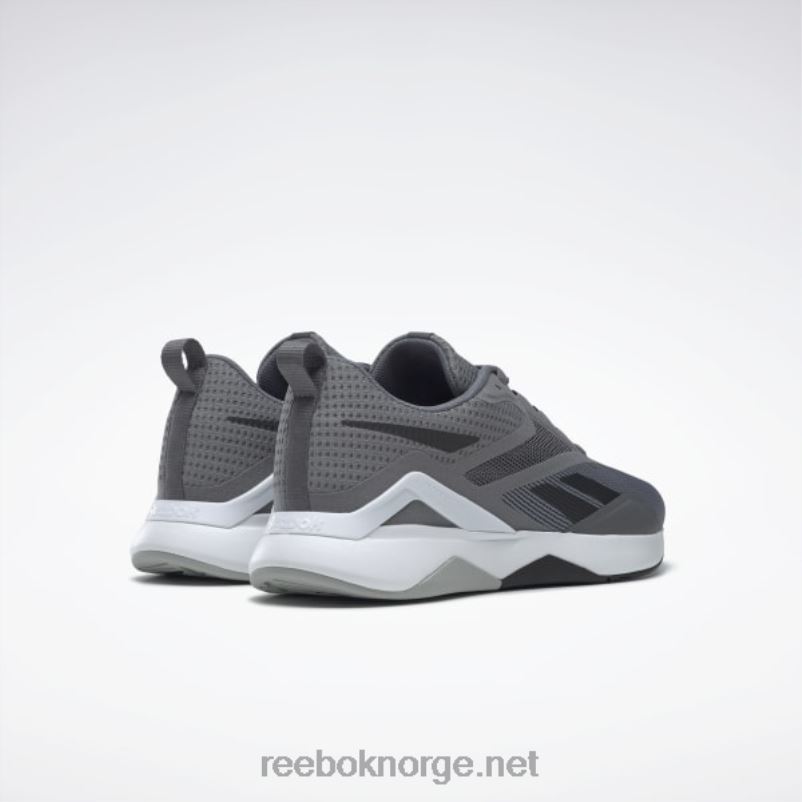 ren grå 6/kjerne svart/ren grå 3 2X42N1088 Reebok nanoflex tr 2.0 treningssko for menn - Bilde 4