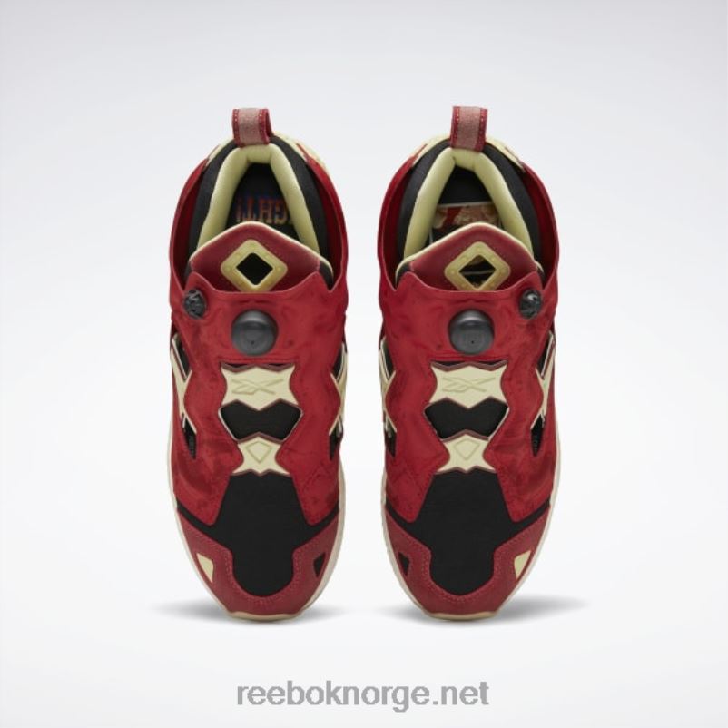 rik magma/svovelstøv s18-r/kjerne sort 2X42N253 Reebok street fighter instapump fury 95 sko - Bilde 7