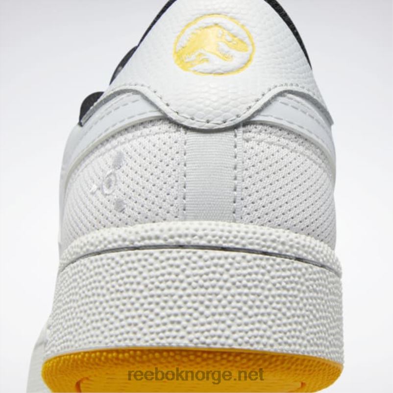 sprit hvit/sølv met./bane gull 2X42N1086 Reebok jurassic world club c revenge herresko - Bilde 10