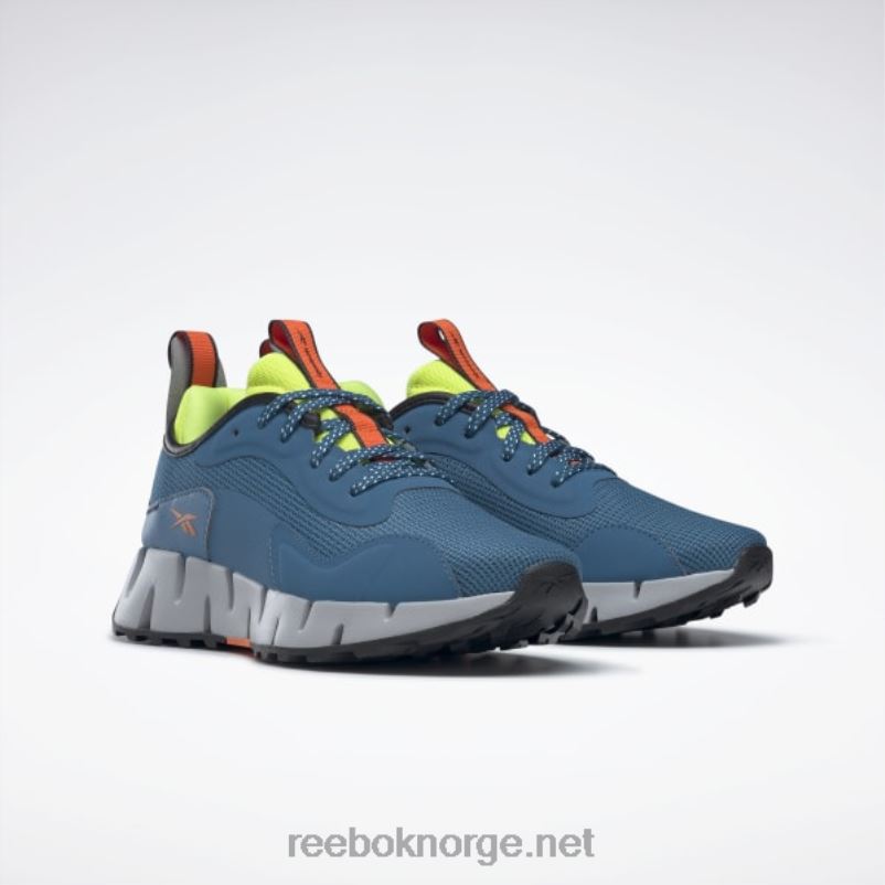 stålblå s23-r/solsyre gul/ren grå 3 2X42N368 Reebok zig dynamica adventure damesko - Bilde 3