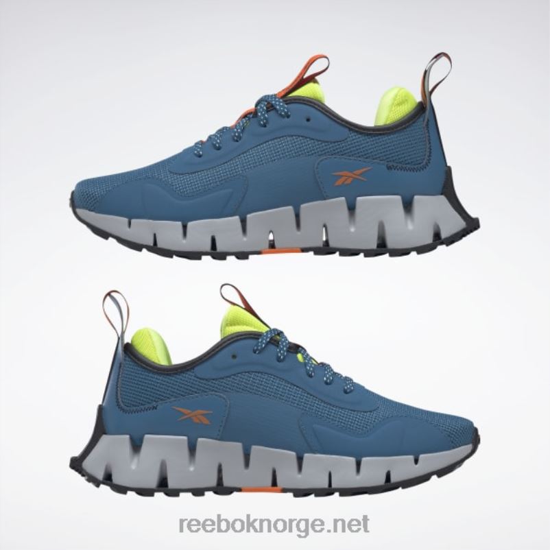 stålblå s23-r/solsyre gul/ren grå 3 2X42N368 Reebok zig dynamica adventure damesko - Bilde 9