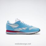 strålende aqua/blå perle/ftwr hvit 2X42N201 Reebok klassiske skinnsko - Bilde 2