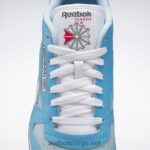 strålende aqua/blå perle/ftwr hvit 2X42N201 Reebok klassiske skinnsko - Bilde 7