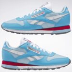 strålende aqua/blå perle/ftwr hvit 2X42N201 Reebok klassiske skinnsko - Bilde 9