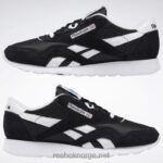 svart hvit 2X42N1179 Reebok klassiske nylon herresko - Bilde 3