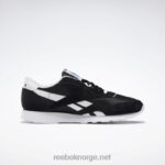 svart hvit 2X42N1179 Reebok klassiske nylon herresko - Bilde 4