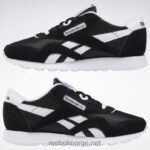 svart hvit 2X42N155 Reebok klassiske nylon damesko - Bilde 3
