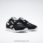 svart hvit 2X42N155 Reebok klassiske nylon damesko - Bilde 5