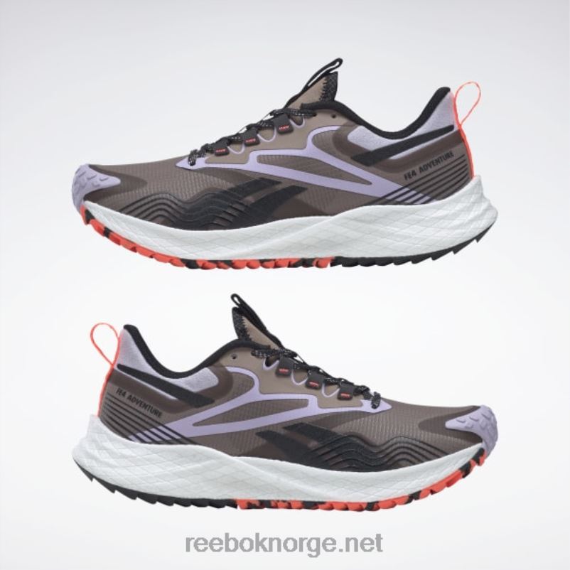 taupe/lilla oasis/kjerne sort 2X42N496 Reebok floatride energy 4 adventure løpesko for kvinner - Bilde 9