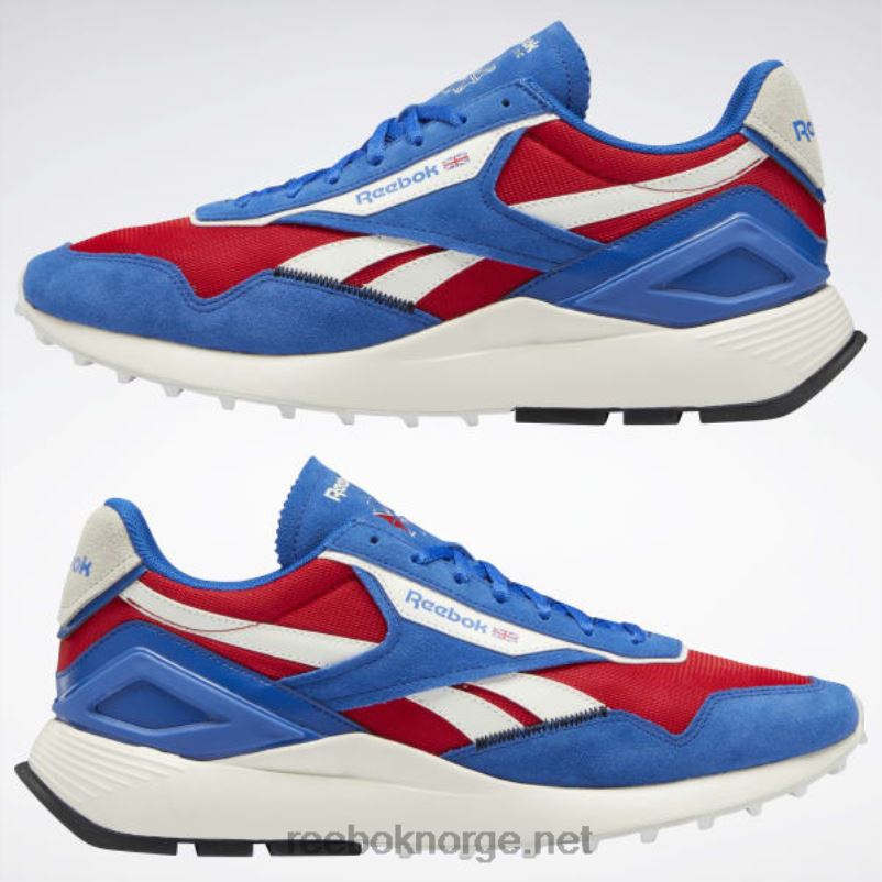 vektor blå/vektor rød/kritt 2X42N397 Reebok klassiske legacy az-skinnsko - Bilde 3