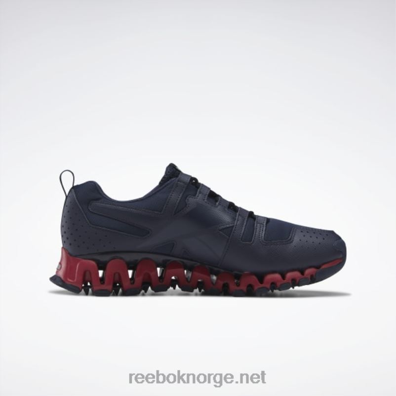 vektor marine/blitsrød/ren grå 1 2X42N1075 Reebok zigwild trail 6 herresko - Bilde 2