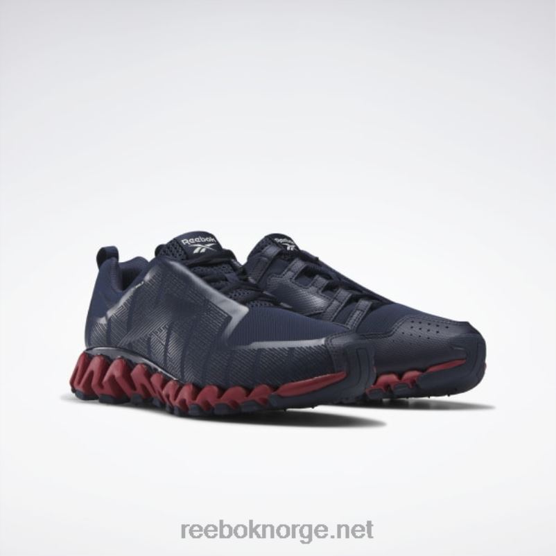 vektor marine/blitsrød/ren grå 1 2X42N1075 Reebok zigwild trail 6 herresko - Bilde 3