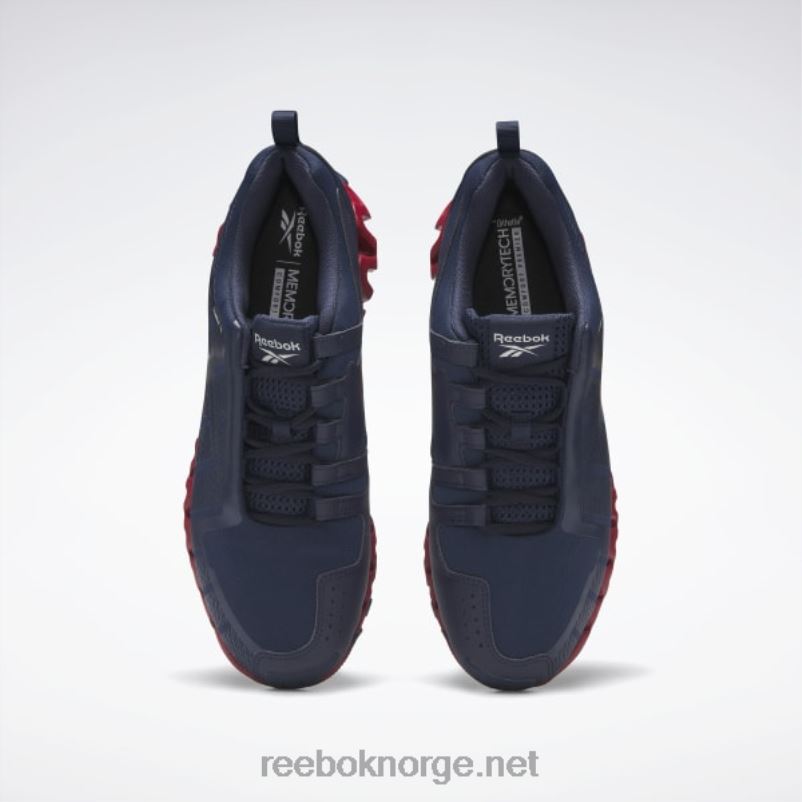 vektor marine/blitsrød/ren grå 1 2X42N1075 Reebok zigwild trail 6 herresko - Bilde 6