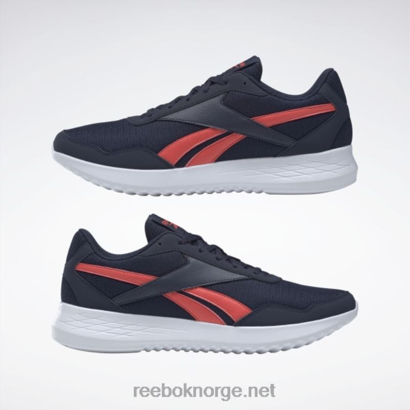 vektor marine/halvoransje bluss/ftwr hvit 2X42N1084 Reebok energen lite løpesko for menn - Bilde 3