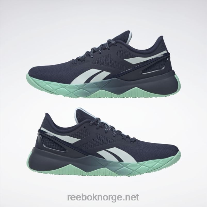 vektor marine/opal glød/hint mint 2X42N469 Reebok nanoflex tr treningssko for kvinner - Bilde 9