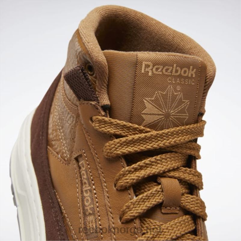 villbrun/børstebrun/ekte beige 2X42N439 Reebok club c geo mid damesko - Bilde 11