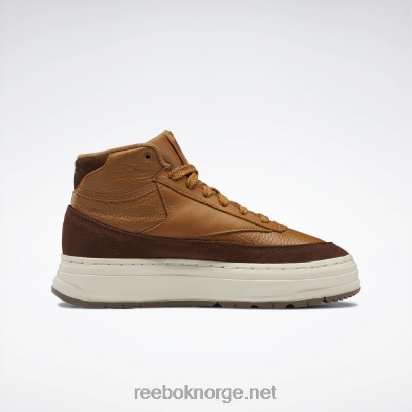 villbrun/børstebrun/ekte beige 2X42N439 Reebok club c geo mid damesko - Bilde 4
