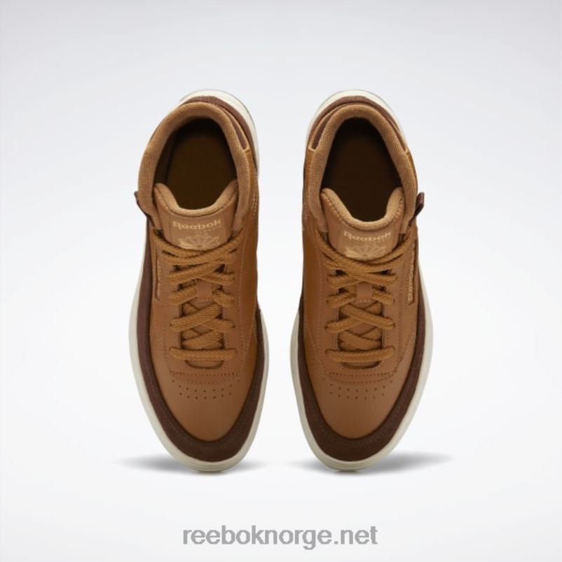 villbrun/børstebrun/ekte beige 2X42N439 Reebok club c geo mid damesko - Bilde 8