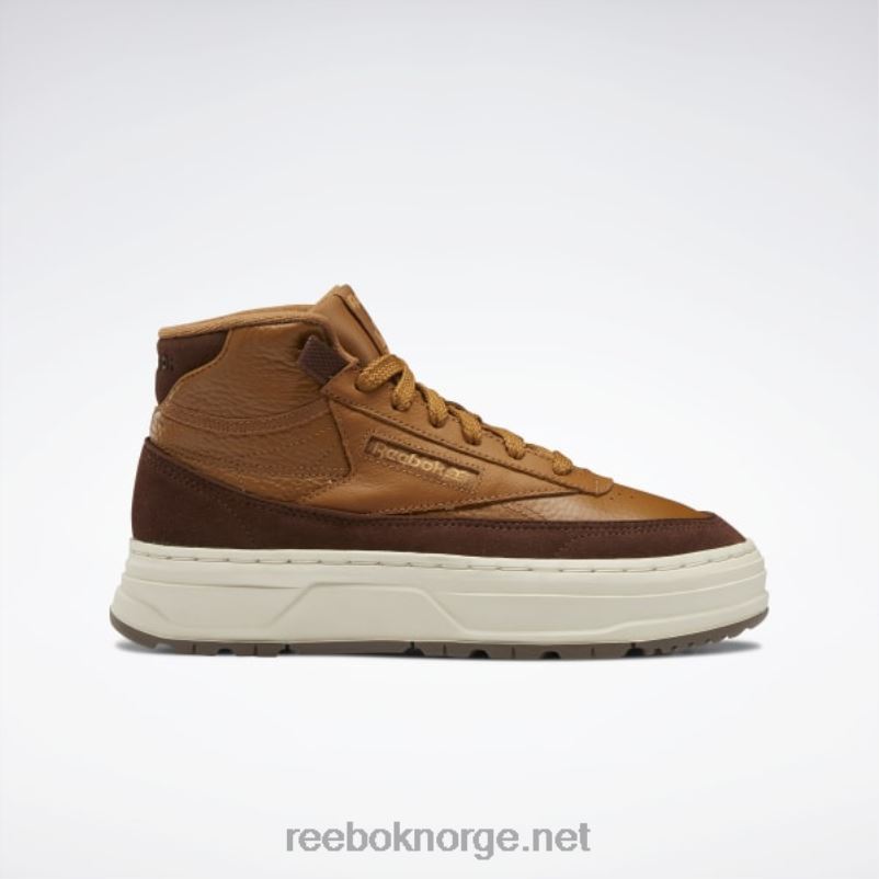 villbrun/børstebrun/ekte beige 2X42N439 Reebok club c geo mid damesko - Bilde 1