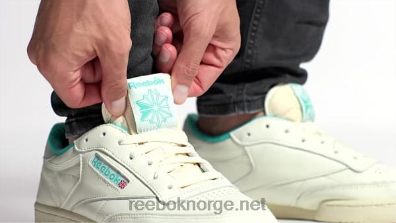 vintage kritt s23-r/papir hvit/klassisk blågrønn 2X42N73 Reebok club c 85 vintage sko - Bilde 2