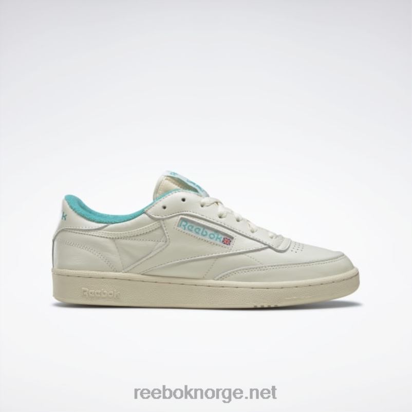 vintage_kritt_s23_r_papir_hvit_klassisk_blagronn_2x42n73_reebok_club_c_85_vintage_sko.jpg vintage kritt s23-r/papir hvit/klassisk blågrønn 2X42N73 Reebok club c 85 vintage sko - Bilde 1