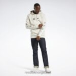 alabast 2X42N310 Reebok dc x logo hettegenser - Bilde 3