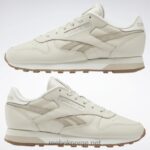 alabast/moderne beige/kritt 2X42N116 Reebok klassiske damesko i skinn - Bilde 10