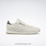 alabast/myk ecru/kjernesort 2X42N77 Reebok klassiske skinnsko