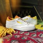 alabast/sitron/trek gull 2X42N166 Reebok smiley club c 85 sko - Bilde 2