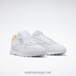 ftwr hvit/blå perle/aura oransje 2X42N424 Reebok klassiske damesko i skinn - Bilde 3