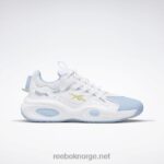 ftwr hvit/flytende blå/giftig gul 2X42N62 Reebok løsning mid basketball sko