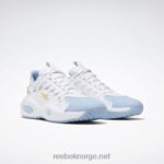 ftwr hvit/flytende blå/giftig gul 2X42N62 Reebok løsning mid basketball sko - Bilde 3