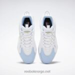 ftwr hvit/flytende blå/giftig gul 2X42N62 Reebok løsning mid basketball sko - Bilde 6