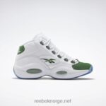 ftwr hvit/furugrønn 2X42N490 Reebok spørsmål midt basketball sko - Bilde 2