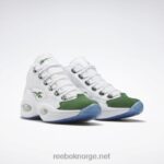 ftwr hvit/furugrønn 2X42N490 Reebok spørsmål midt basketball sko - Bilde 3
