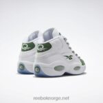 ftwr hvit/furugrønn 2X42N490 Reebok spørsmål midt basketball sko - Bilde 4