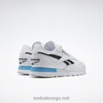 ftwr hvit/kjernesort/strålende aqua 2X42N684 Reebok klassiske skinnsko - Bilde 4