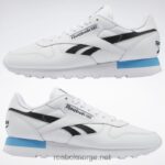 ftwr hvit/kjernesort/strålende aqua 2X42N684 Reebok klassiske skinnsko - Bilde 9