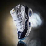 ftwr hvit/klassisk kobolt/kjerne sort 2X42N48 Reebok panini spørsmål midt basketball sko - Bilde 2