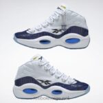 ftwr hvit/klassisk kobolt/kjerne sort 2X42N48 Reebok panini spørsmål midt basketball sko - Bilde 3