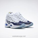 ftwr hvit/klassisk kobolt/kjerne sort 2X42N48 Reebok panini spørsmål midt basketball sko - Bilde 5