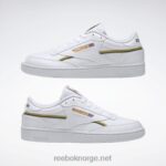 ftwr hvit/kollegialt gull/mørk grønn 2X42N313 Reebok club c 85 veganske sko - Bilde 8