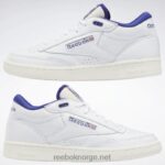 ftwr hvit/kritt/fet lilla 2X42N546 Reebok club c mid ii vintage sko - Bilde 9