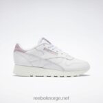 ftwr hvit/kritt/infundert lilla 2X42N209 Reebok klassisk skinn gjør det til dine damesko