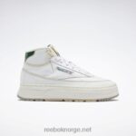 ftwr hvit/kritt/mørk grønn 2X42N61 Reebok club c geo mid damesko