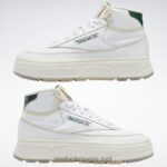 ftwr hvit/kritt/mørk grønn 2X42N61 Reebok club c geo mid damesko - Bilde 3