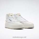 ftwr hvit/kritt/mørk grønn 2X42N61 Reebok club c geo mid damesko - Bilde 5