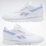 ftwr hvit/lilla glød 2X42N164 Reebok klassiske damesko i skinn - Bilde 9
