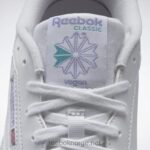 ftwr hvit/lilla glød/klassisk blågrønn 2X42N261 Reebok club c 85 veganske damesko - Bilde 8